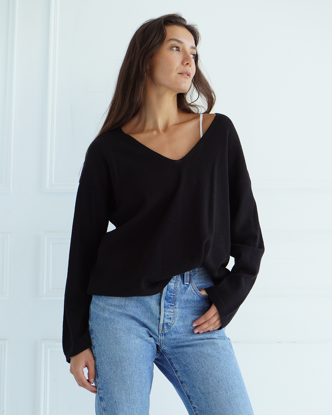Black Light Knit Top
