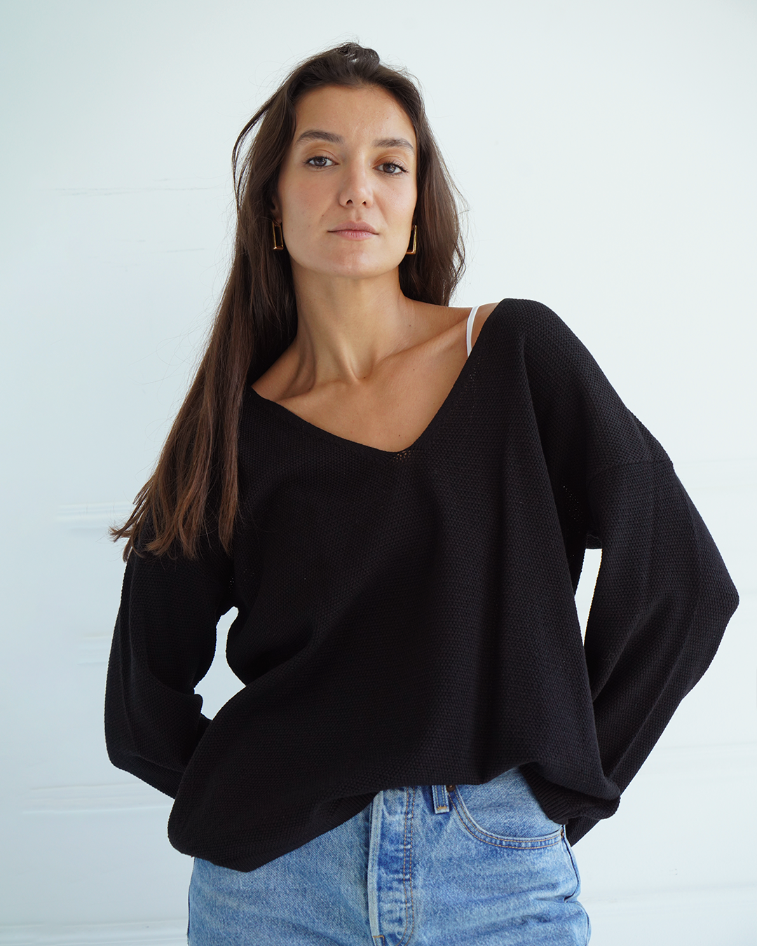 Black Light Knit Top