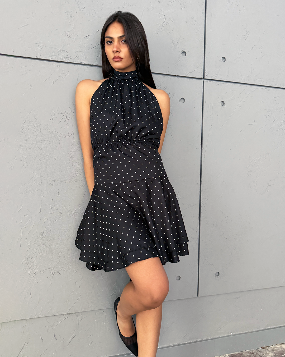 Black Polka Dot Dress