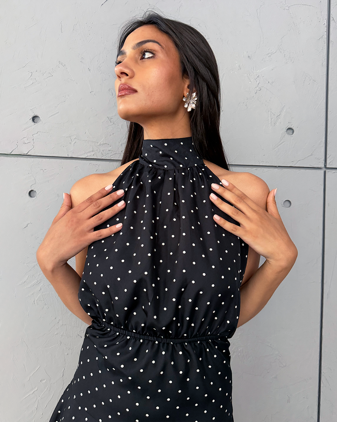 Black Polka Dot Dress
