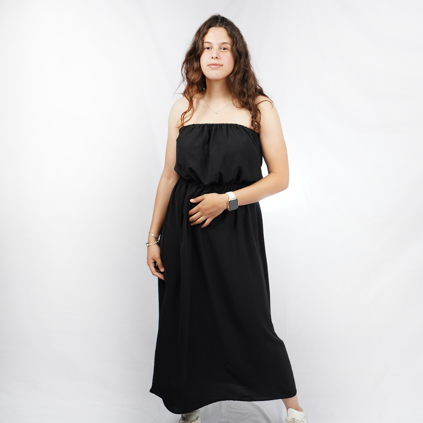 Black Back Tie Summer Dress