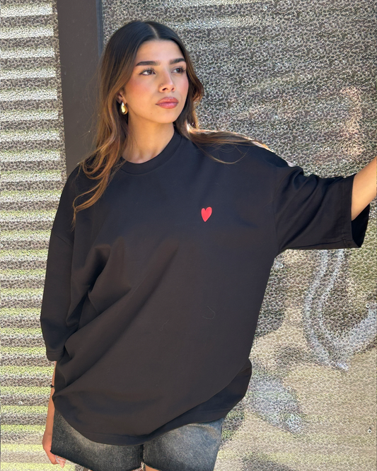 Black Heart Oversized T-shirt