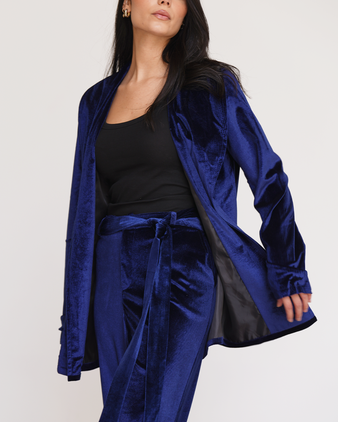 Blue Velvet Loose Pants