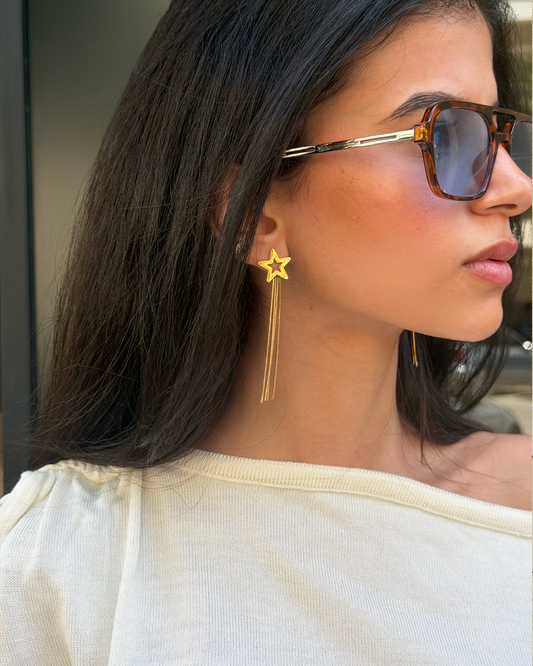 Dangling Star Earrings