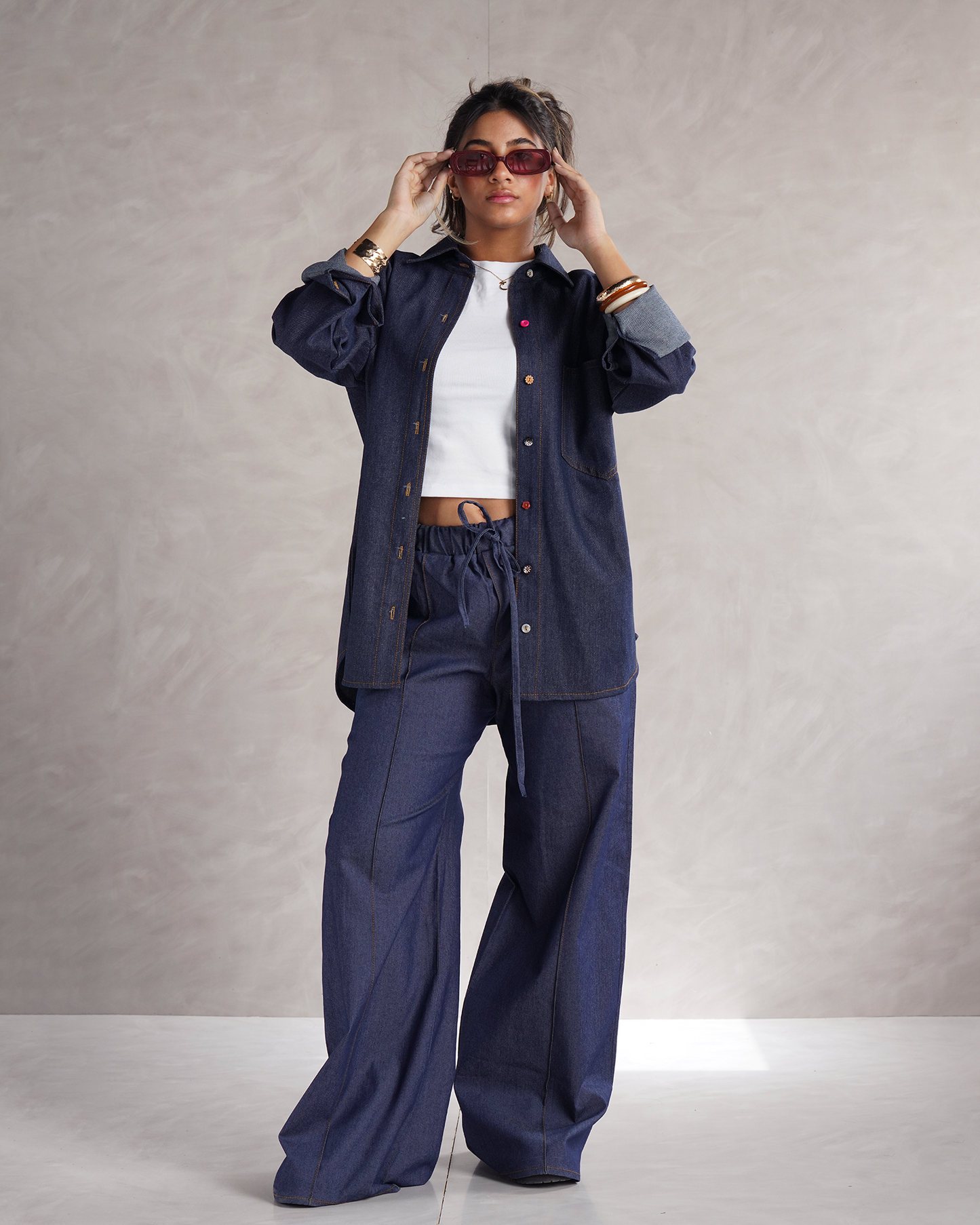 Dark Denim Oversized Shirt