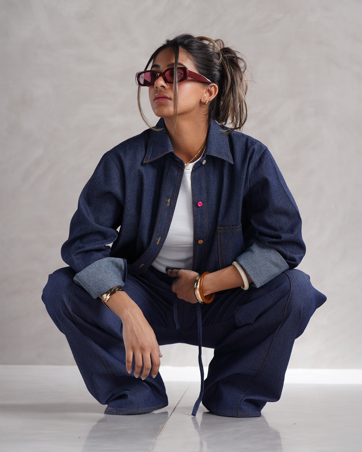 Dark Denim Oversized Shirt