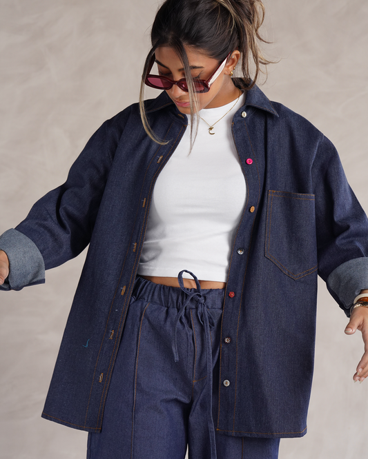 Dark Denim Oversized Shirt