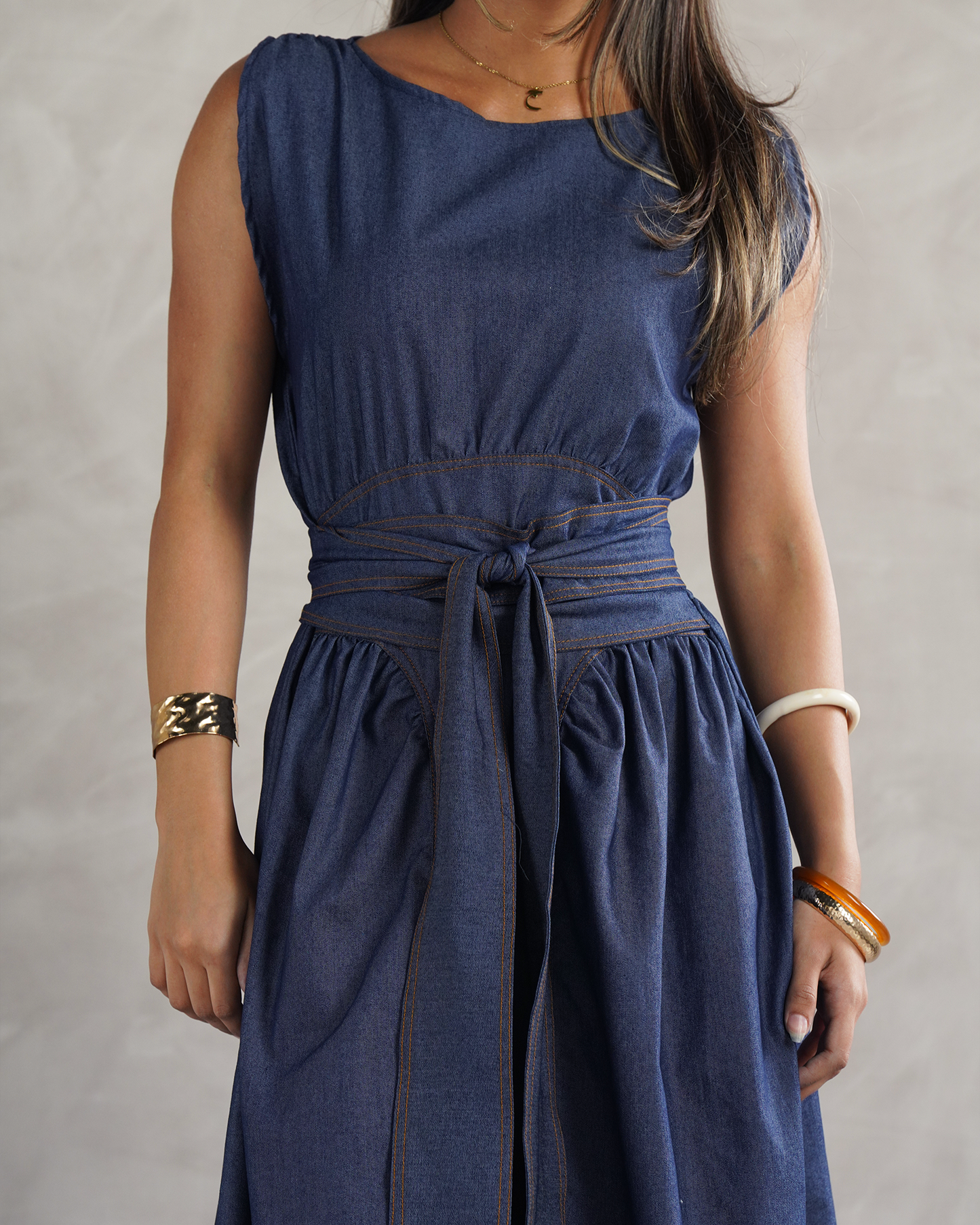 Contour Denim Dress