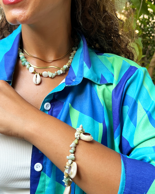 Green Shell Necklace