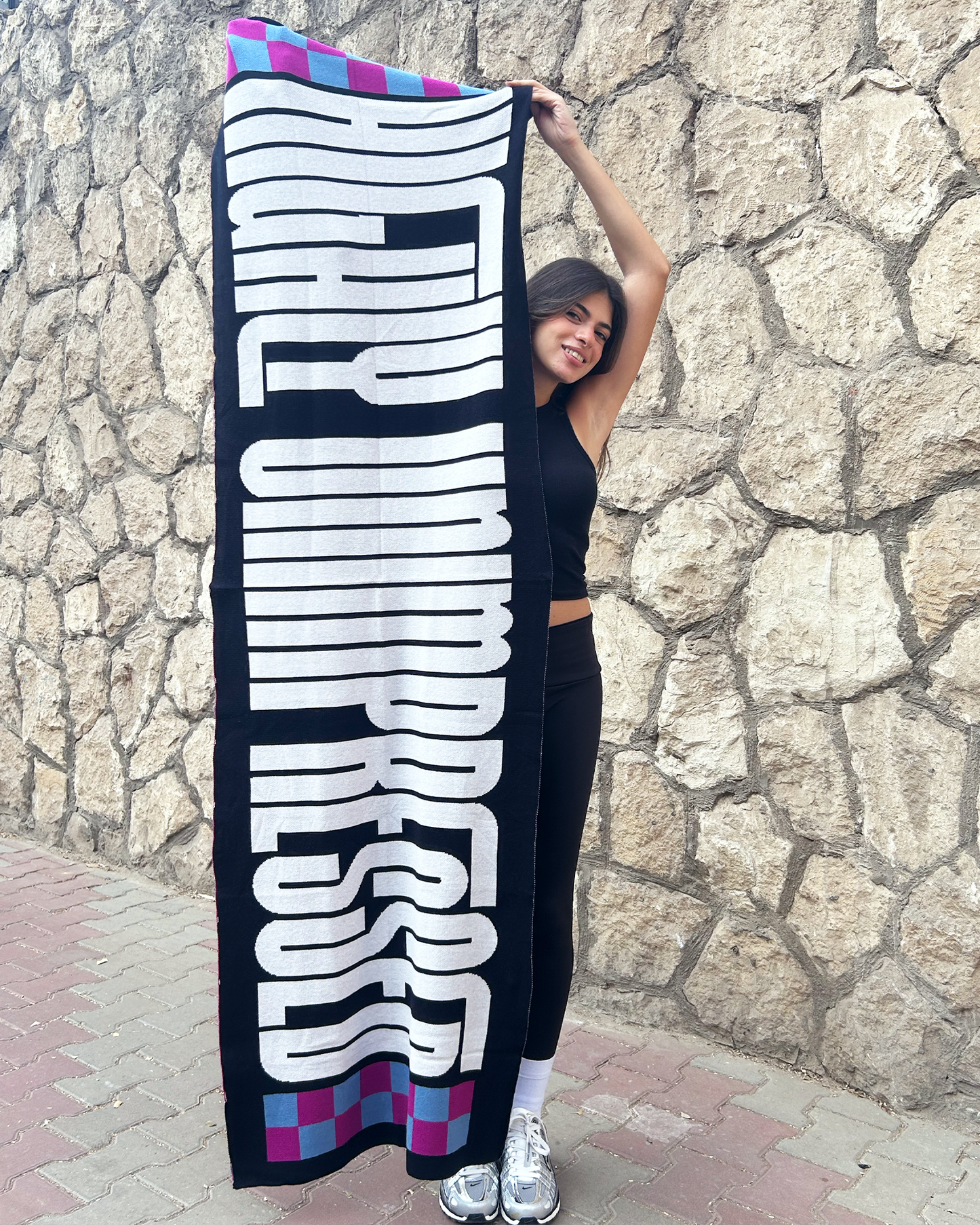 Highly Unimpressed Knit Scarf