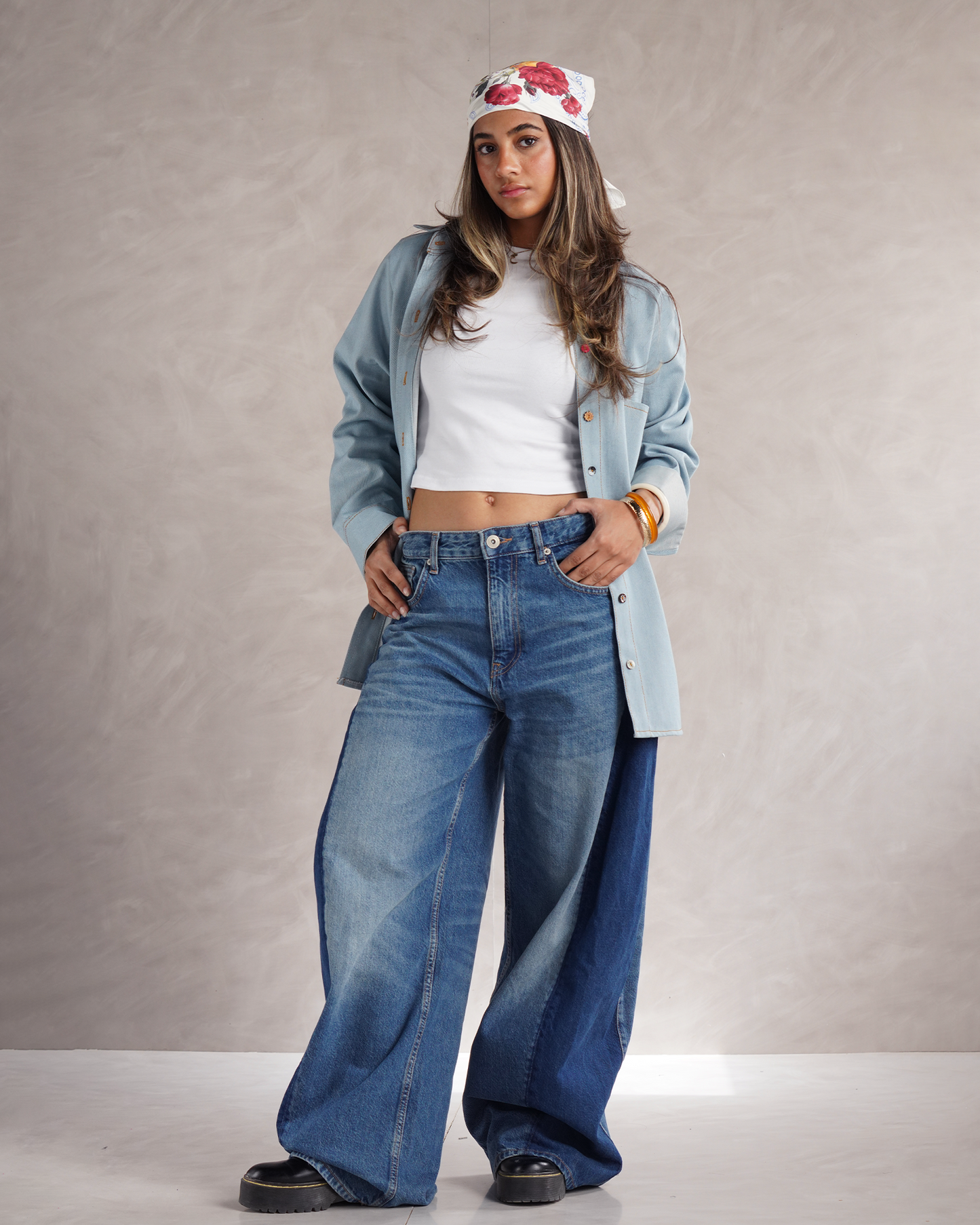 Light Denim Oversized Shirt