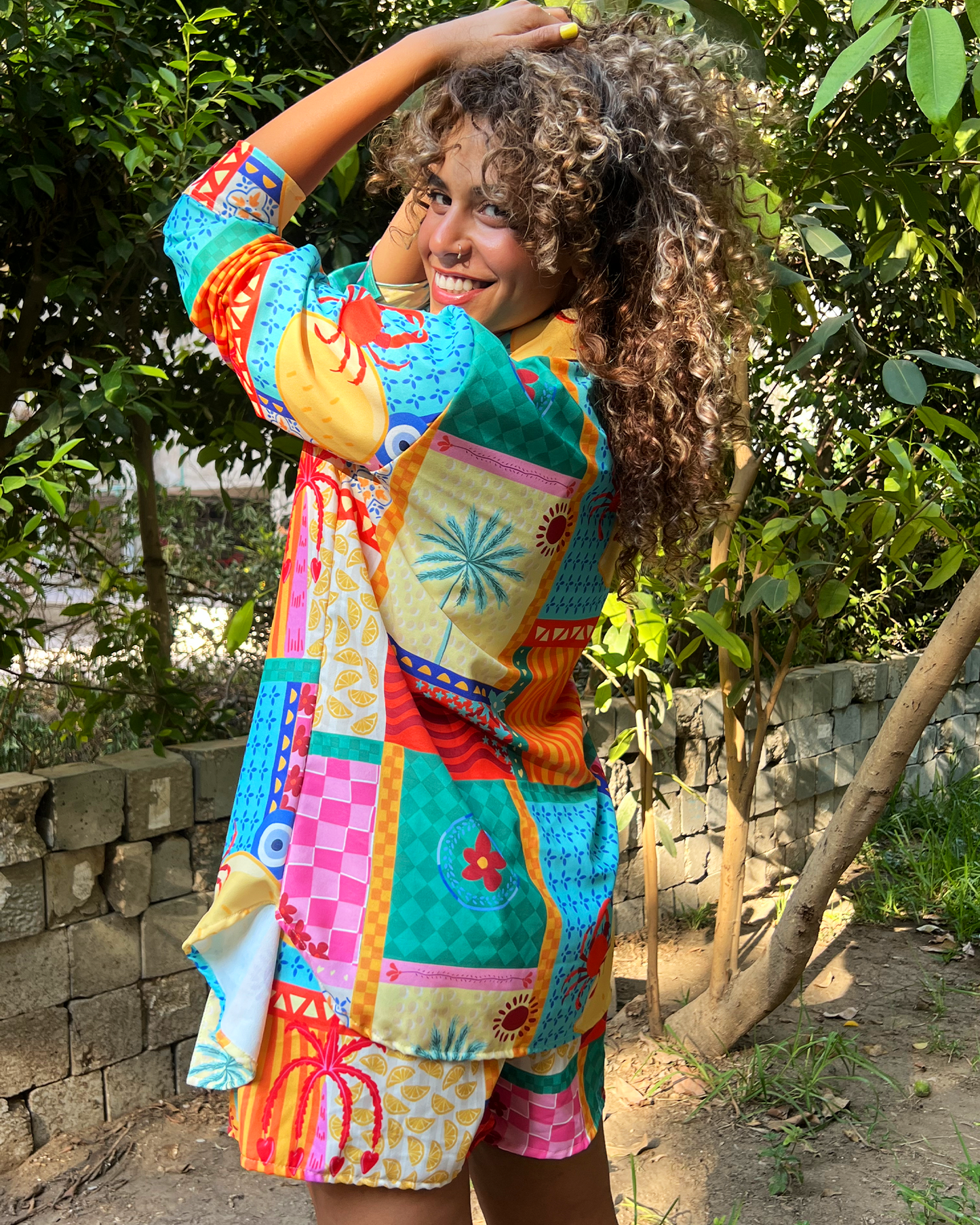 Mosaic Oversized Shirt