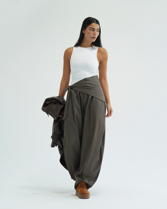 Trek Grey Cashmere Balloon Pants
