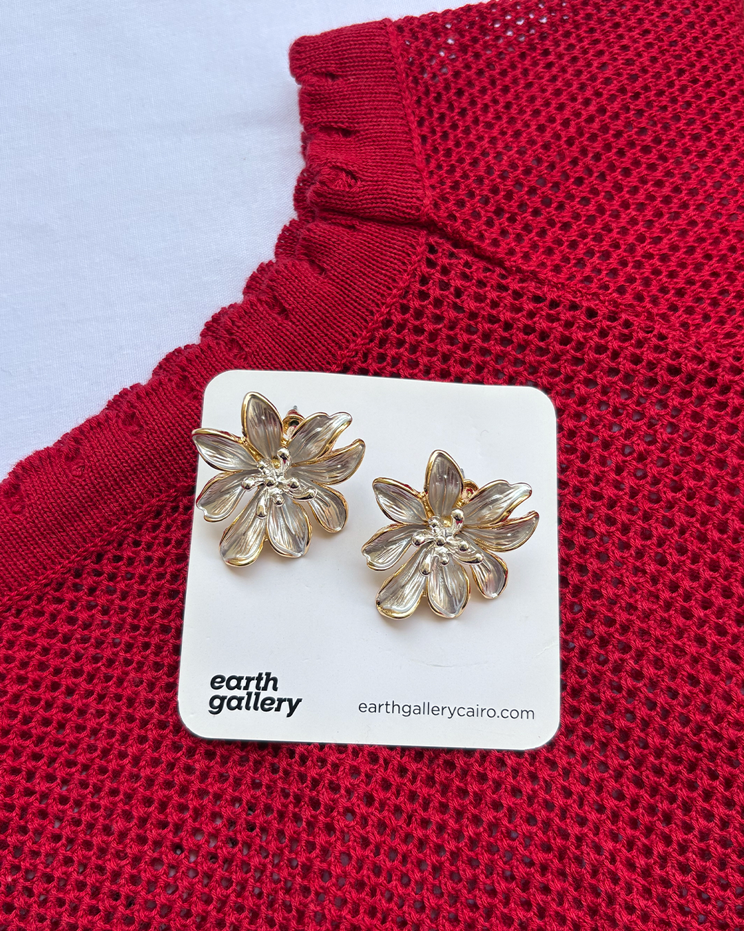 Pearl Flower Earrings