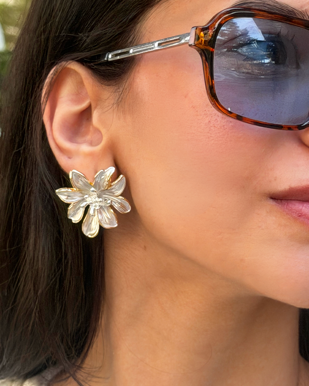 Pearl Flower Earrings