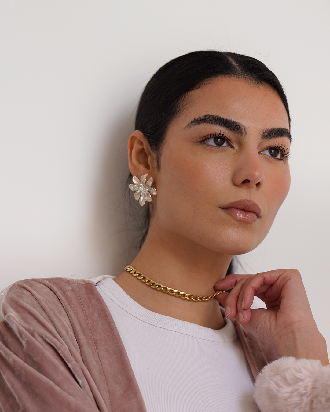 Pearl Flower Earrings