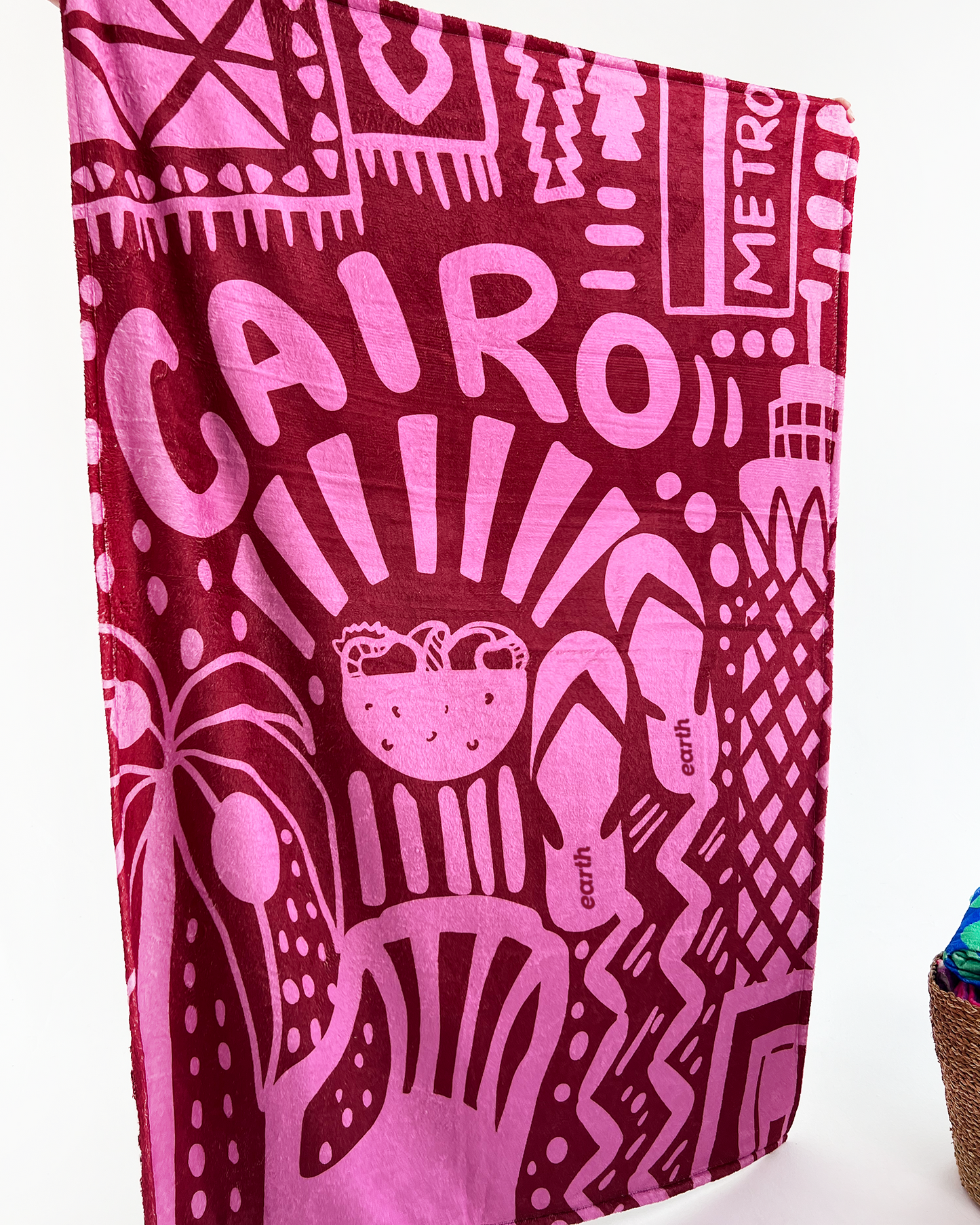 Pink CAIRO Couch Blanket