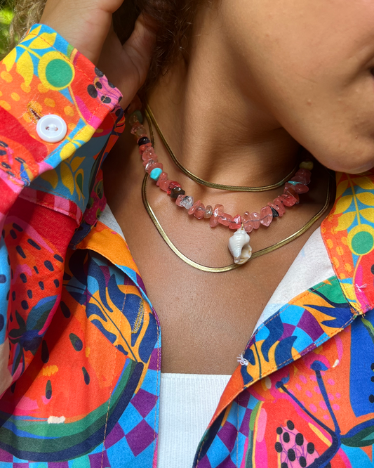 Pink Shell Necklace