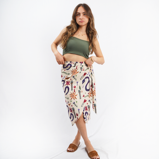 Love Poison Wrap Skirt