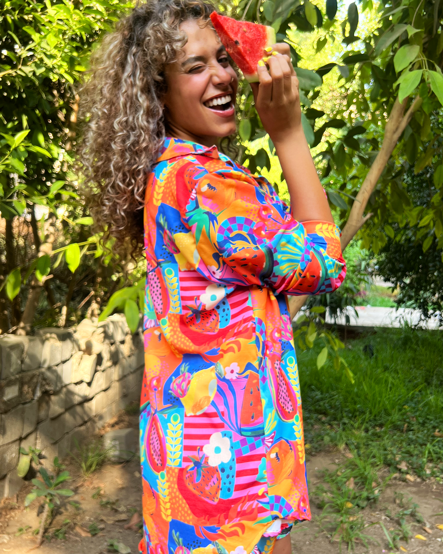 Summer Punch Oversized Shirt