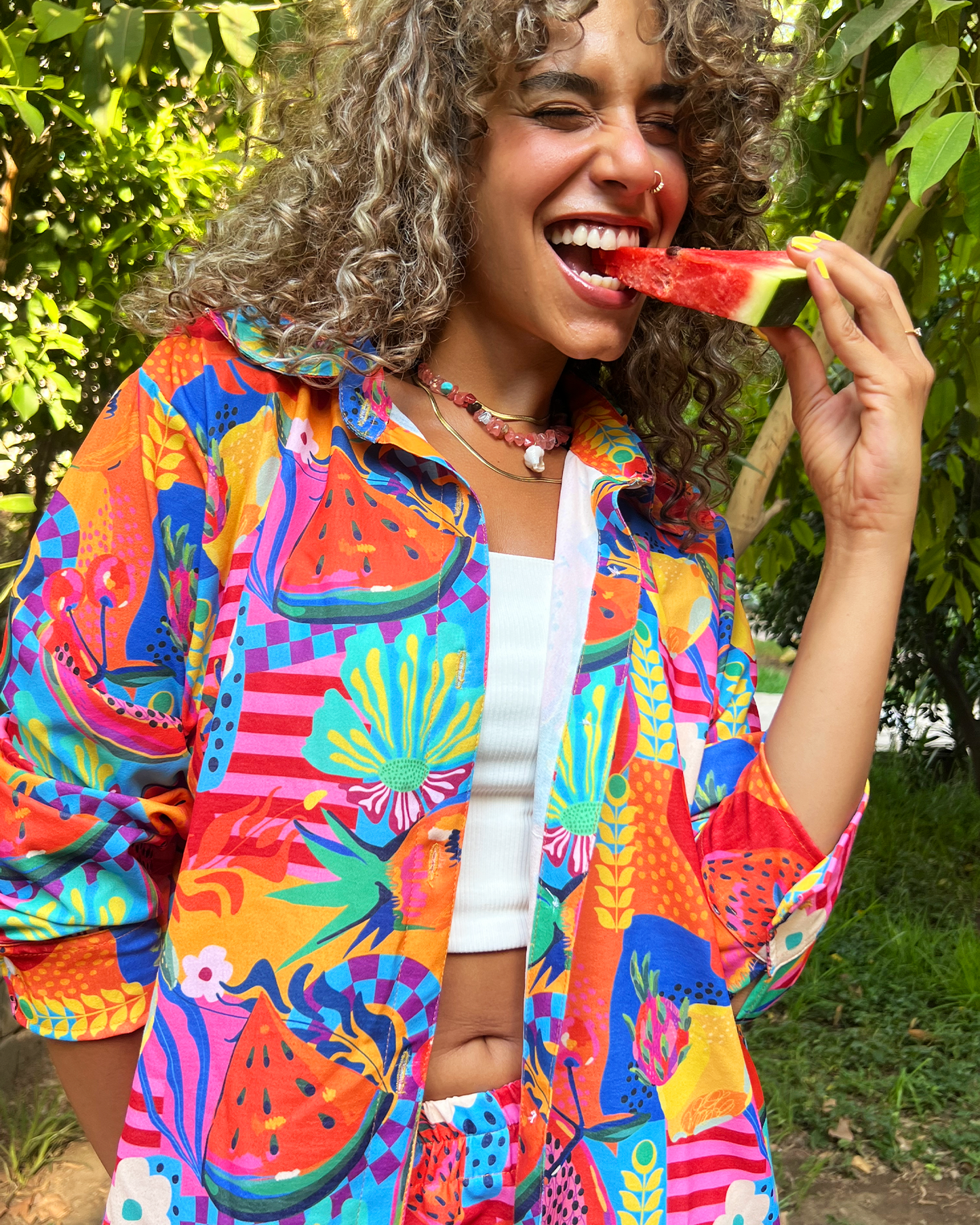 Summer Punch Oversized Shirt