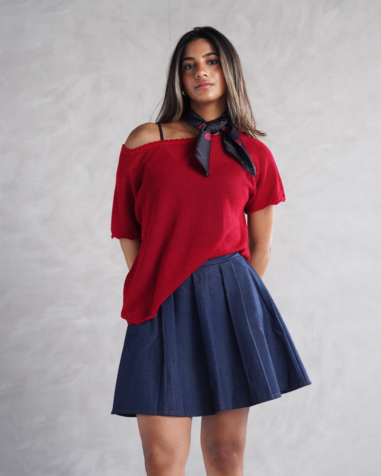 Red Knit T-shirt