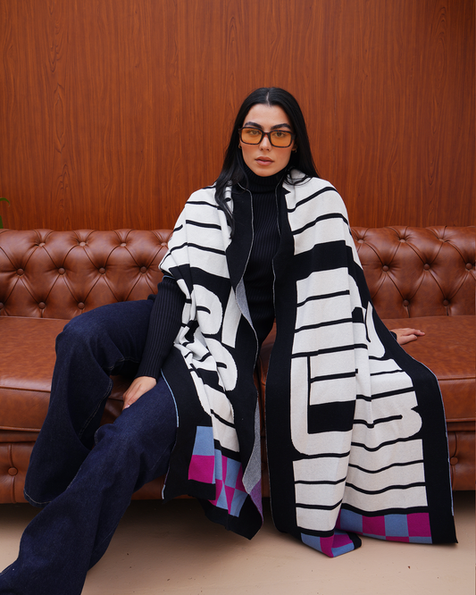 Highly Unimpressed Knit Scarf