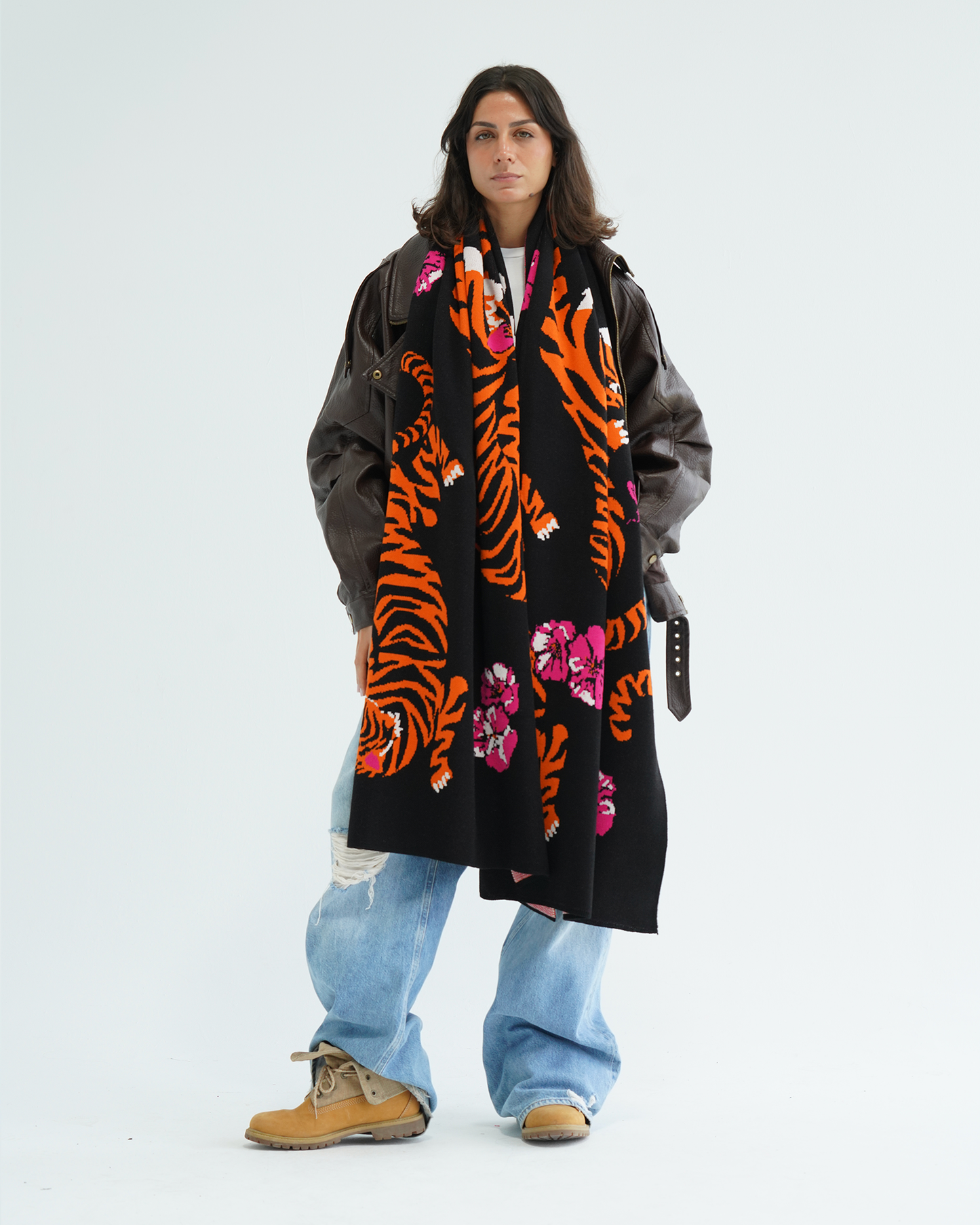 Tiger Love Knit Scarf