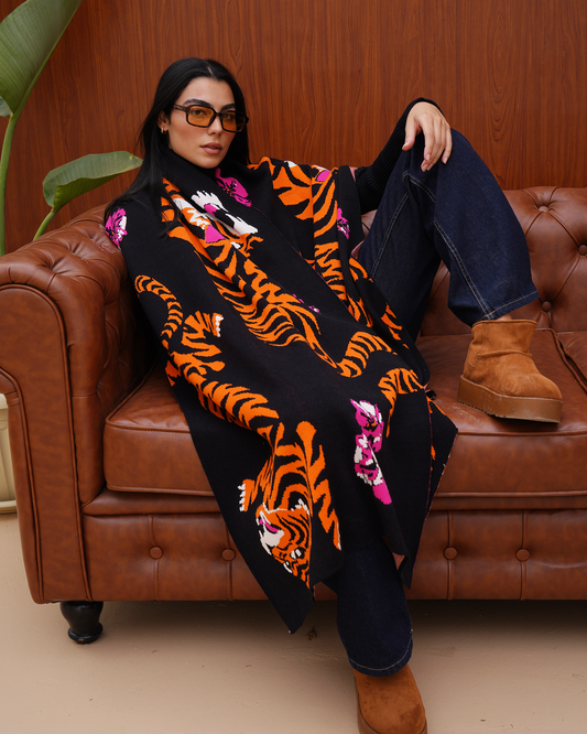 Tiger Love Knit Scarf