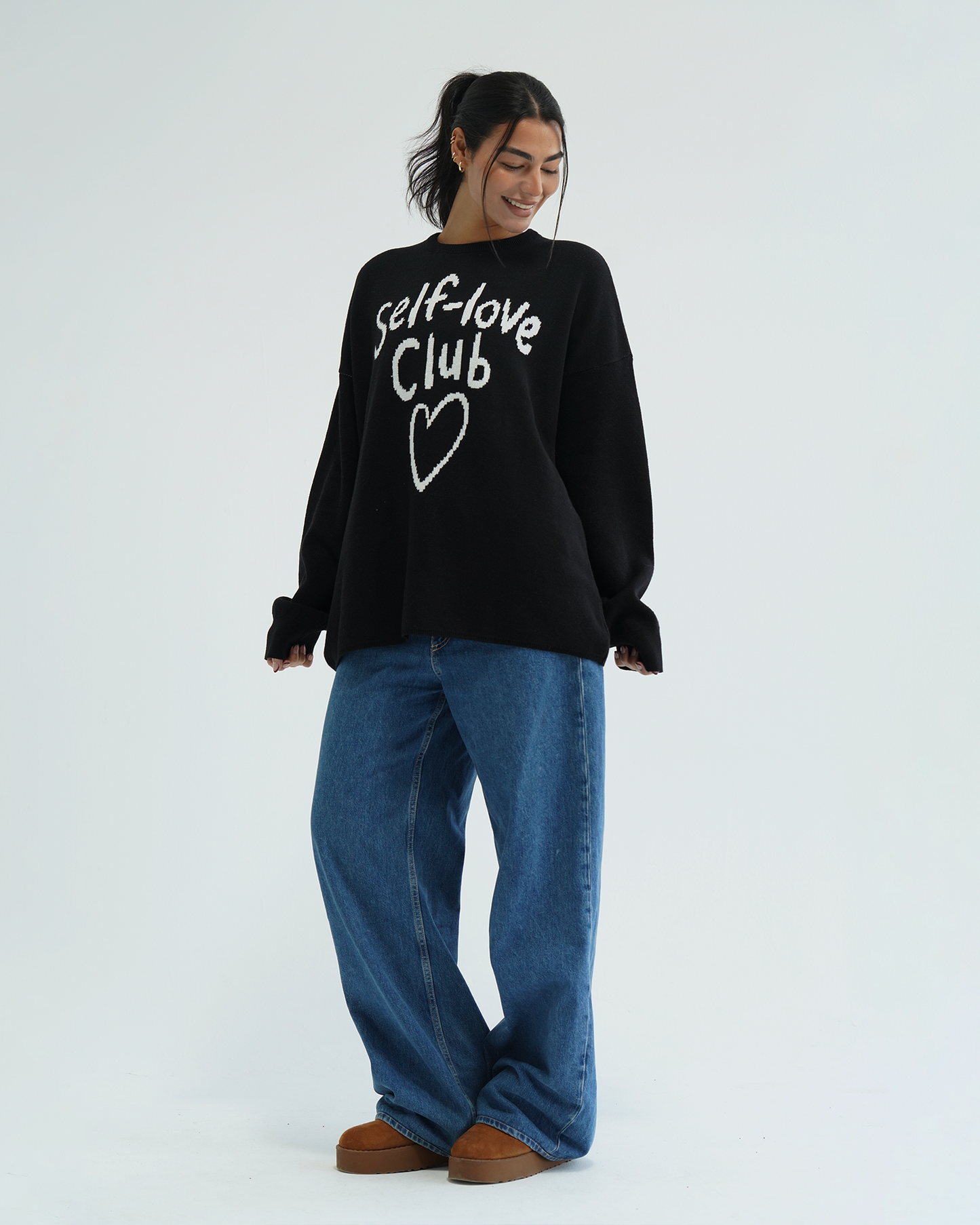 Black Self-Love Club Sweater