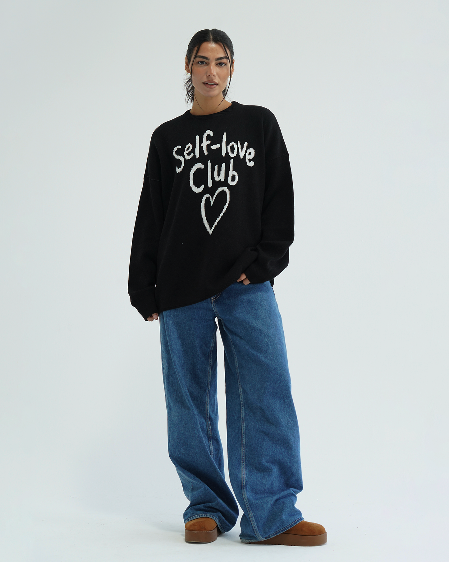 Black Self-Love Club Sweater
