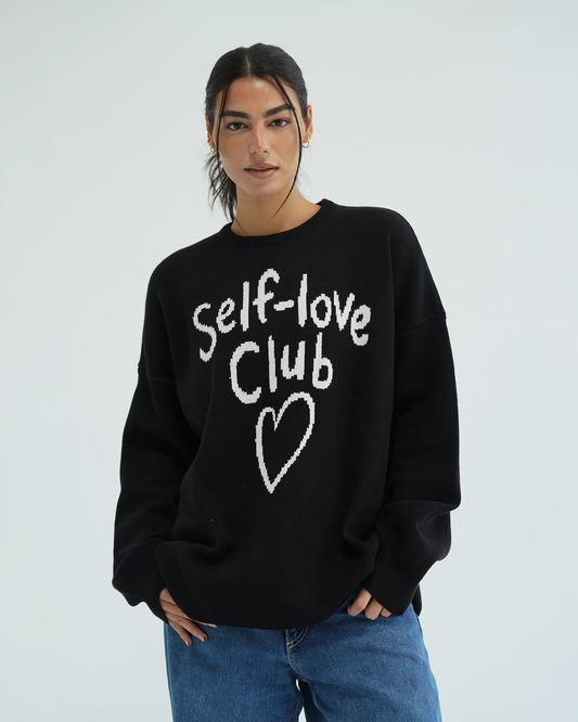 Black Self-Love Club Sweater