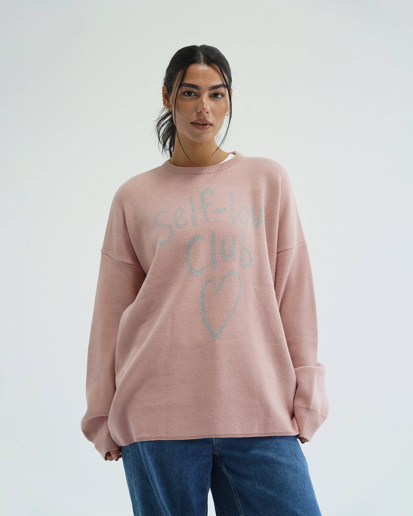 Pink Self-Love Club Sweater