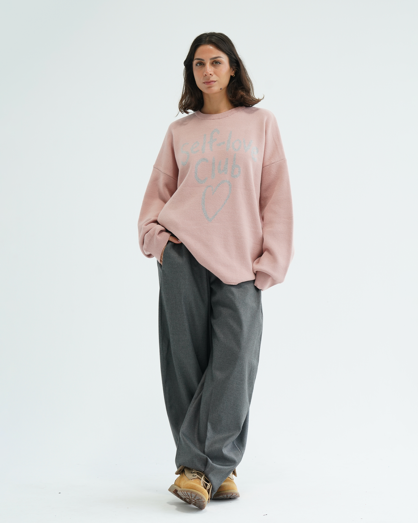 Pink Self-Love Club Sweater