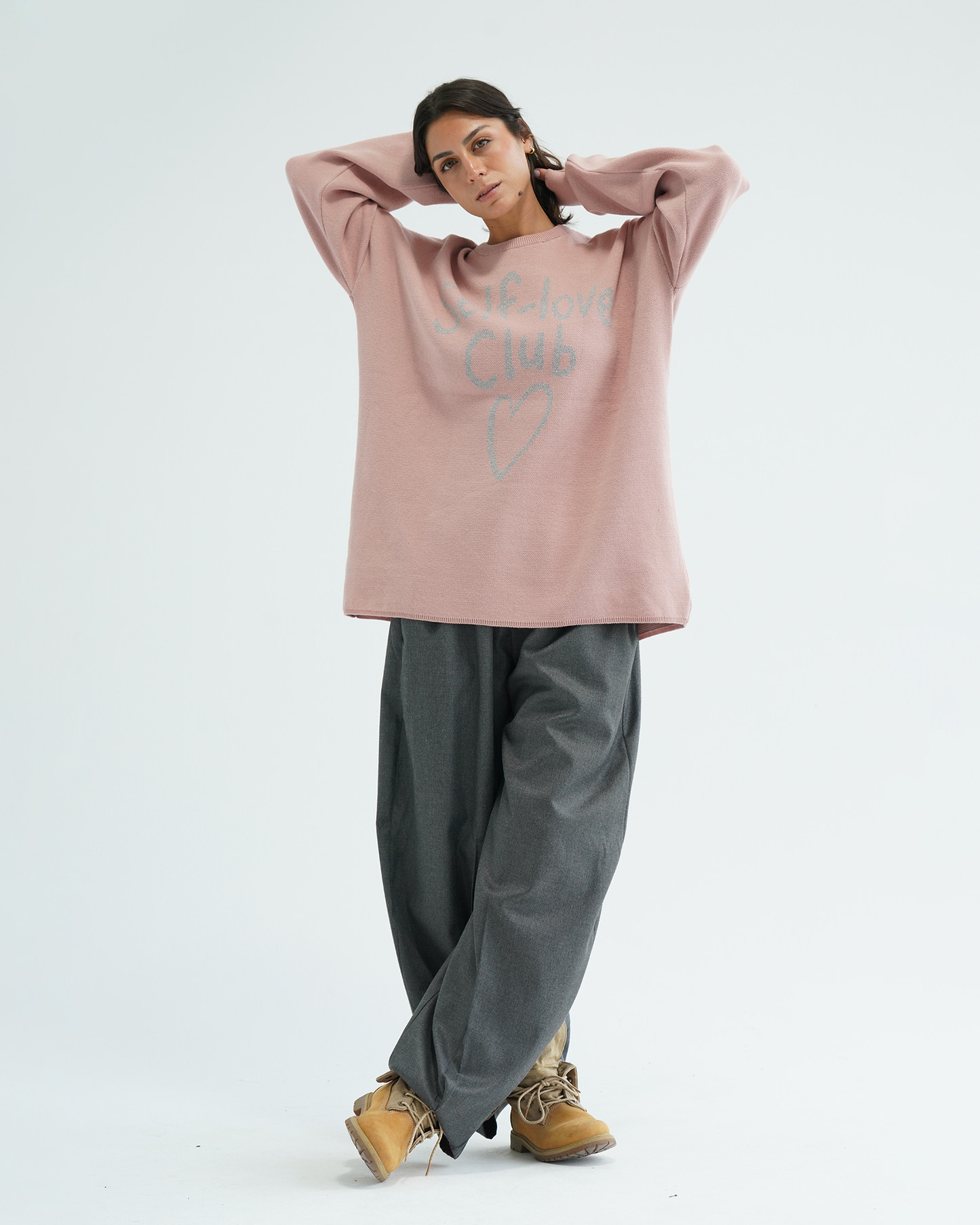 Pink Self-Love Club Sweater