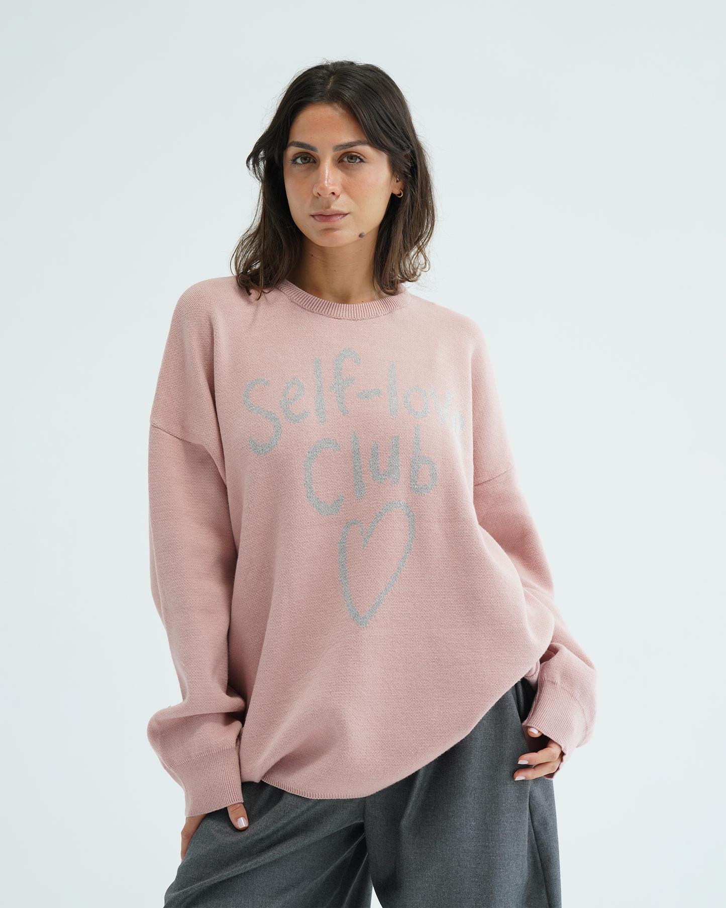 Pink Self-Love Club Sweater