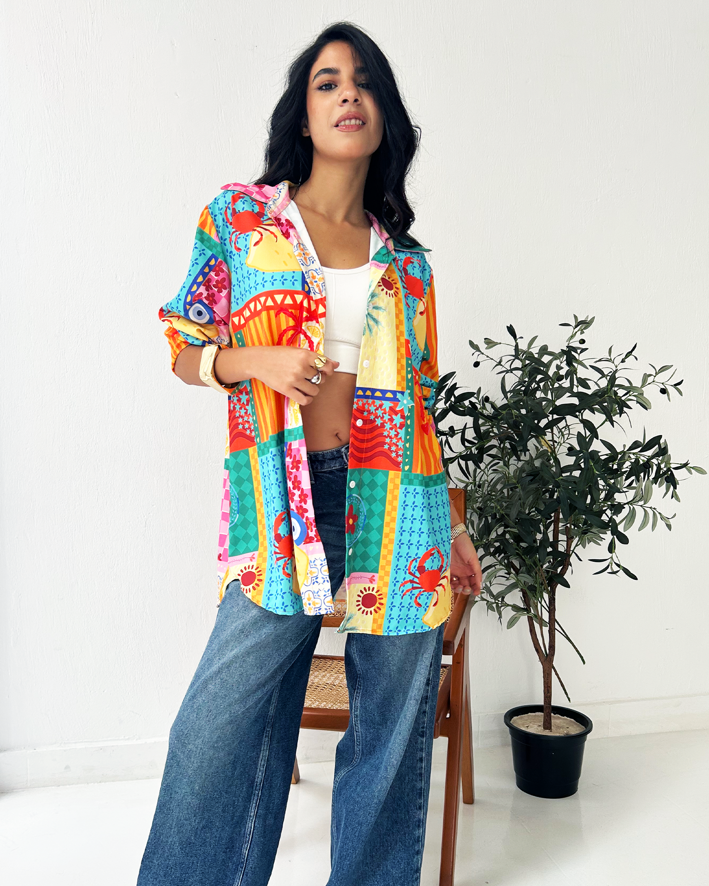 Mosaic Oversized Shirt