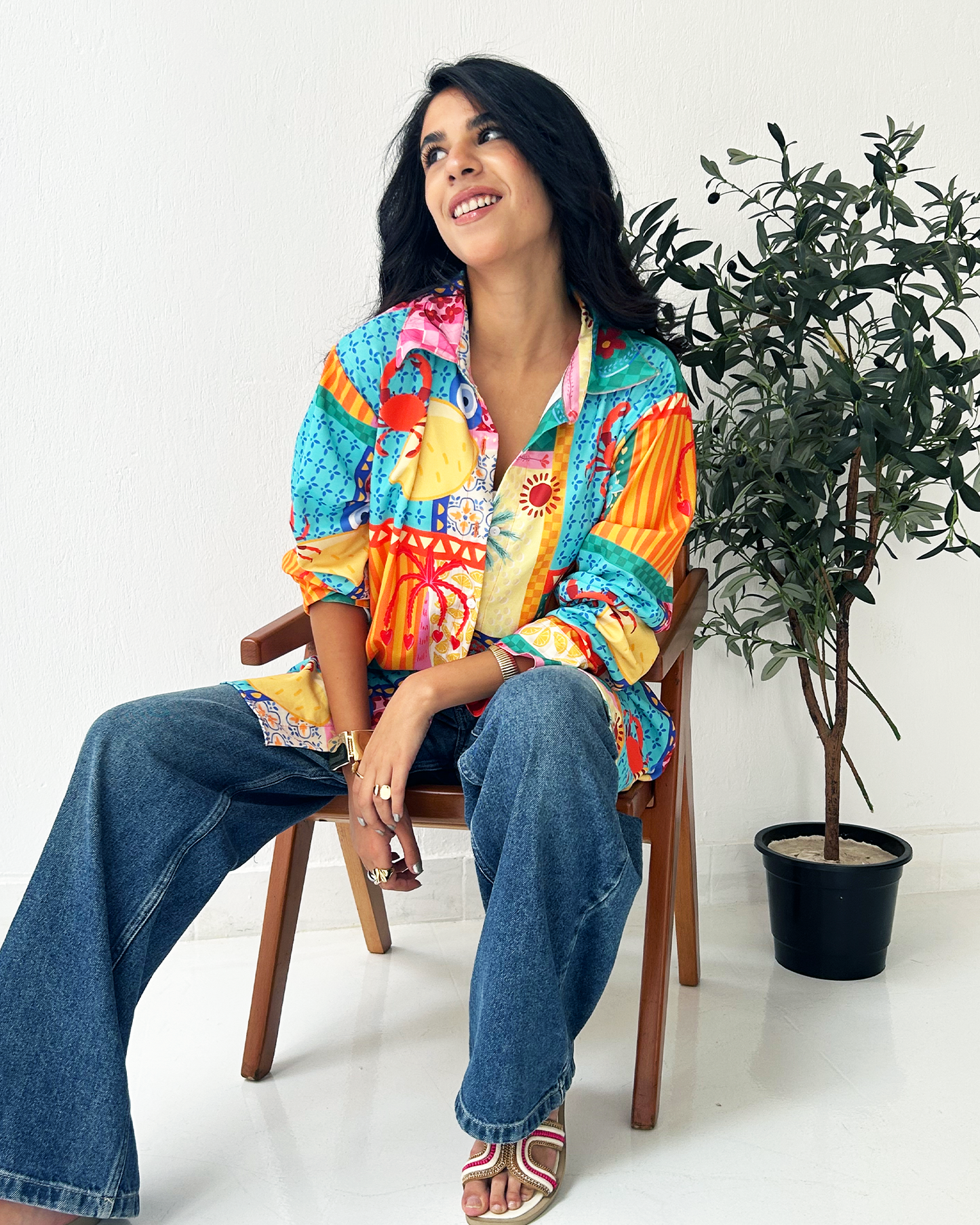 Mosaic Oversized Shirt