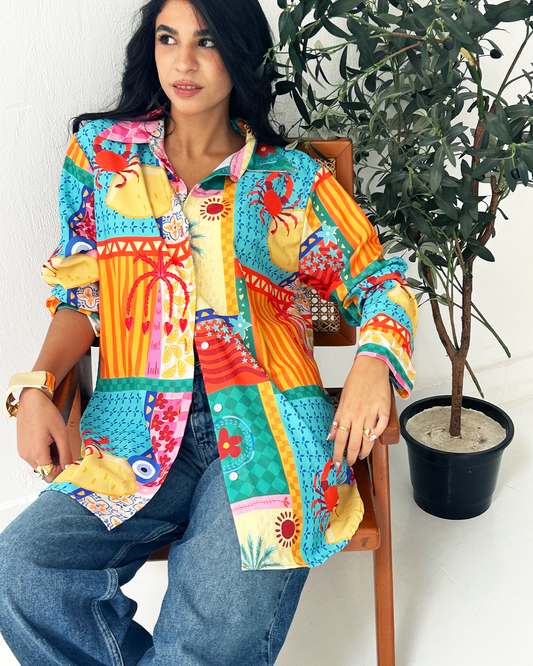 Mosaic Oversized Shirt