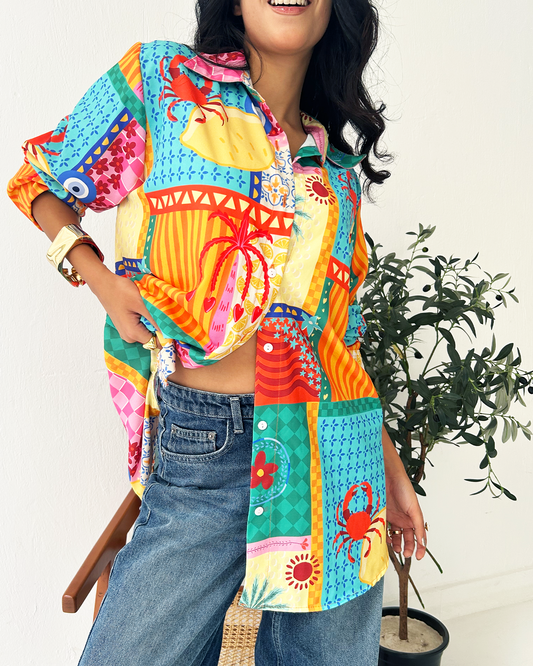 Mosaic Oversized Shirt