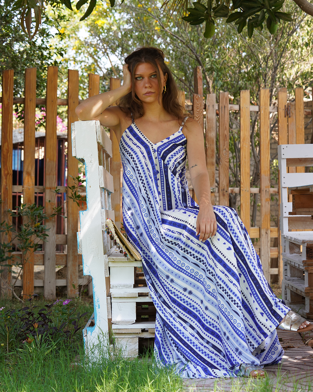 Blue Shore Maxi Dress