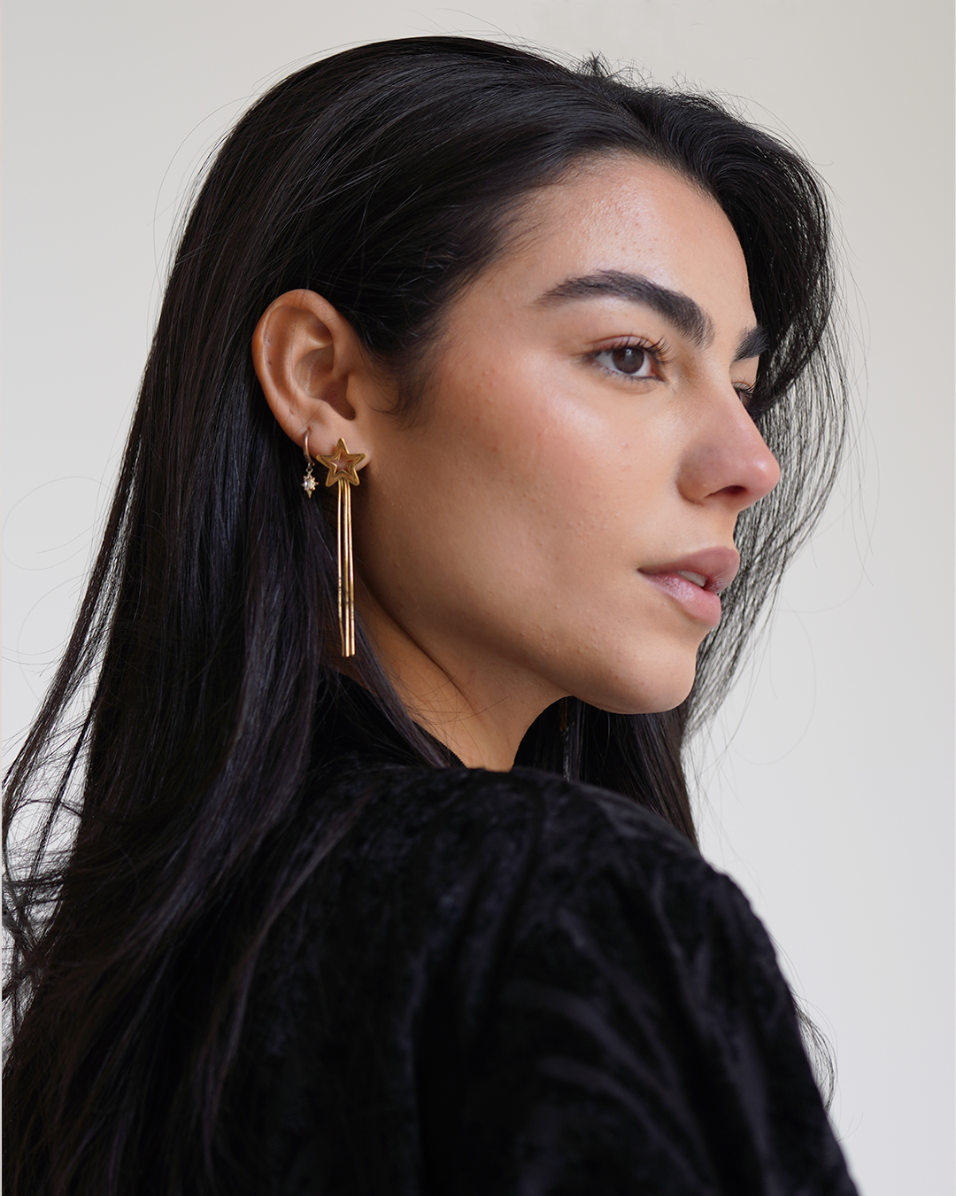 Dangling Star Earrings