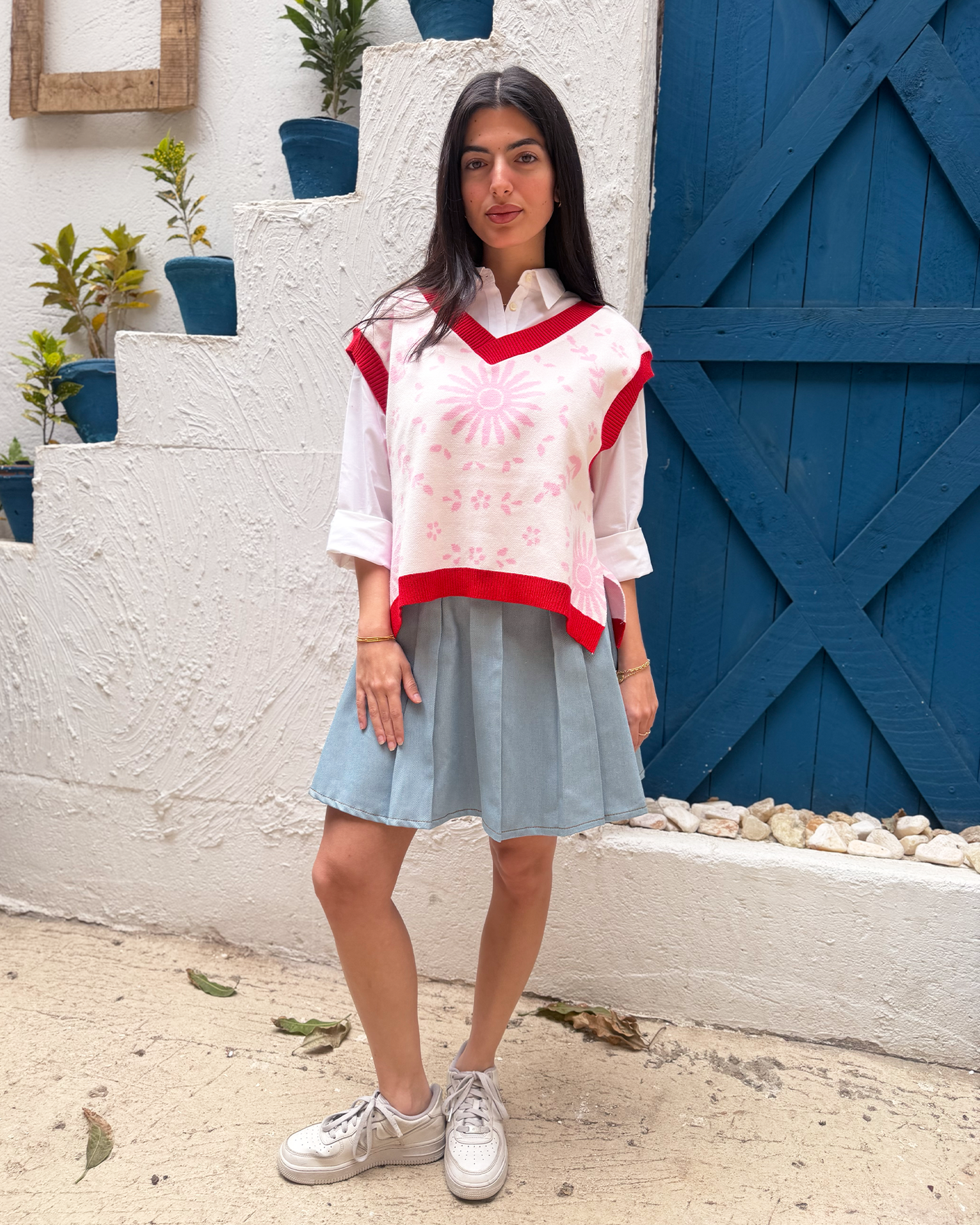 Pink Ceramic Knit Vest