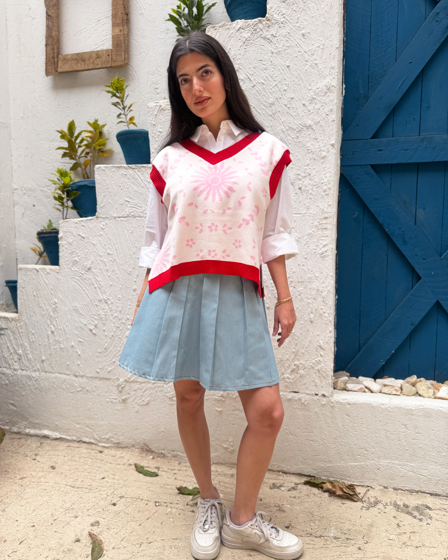 Pink Ceramic Knit Vest