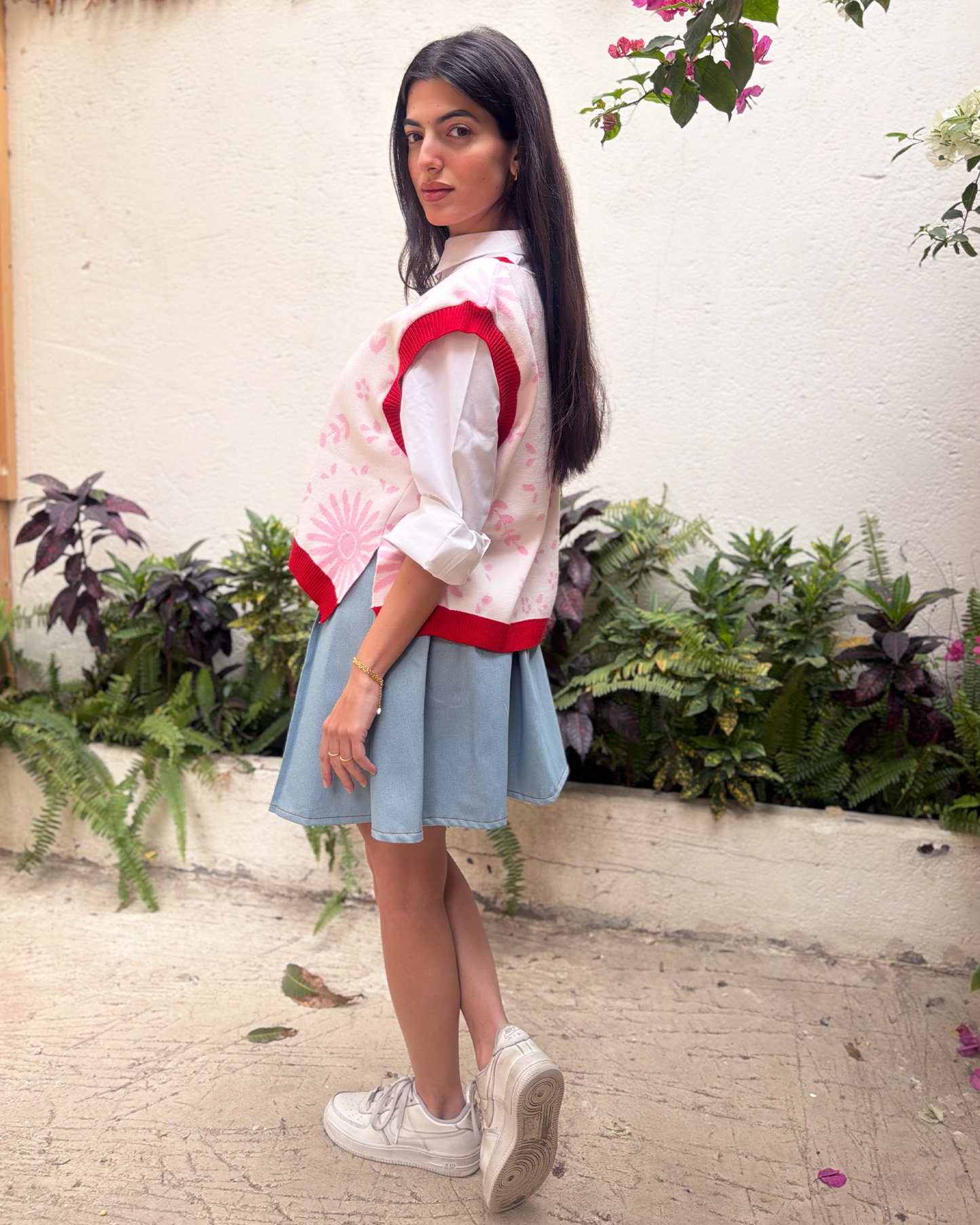 Pink Ceramic Knit Vest