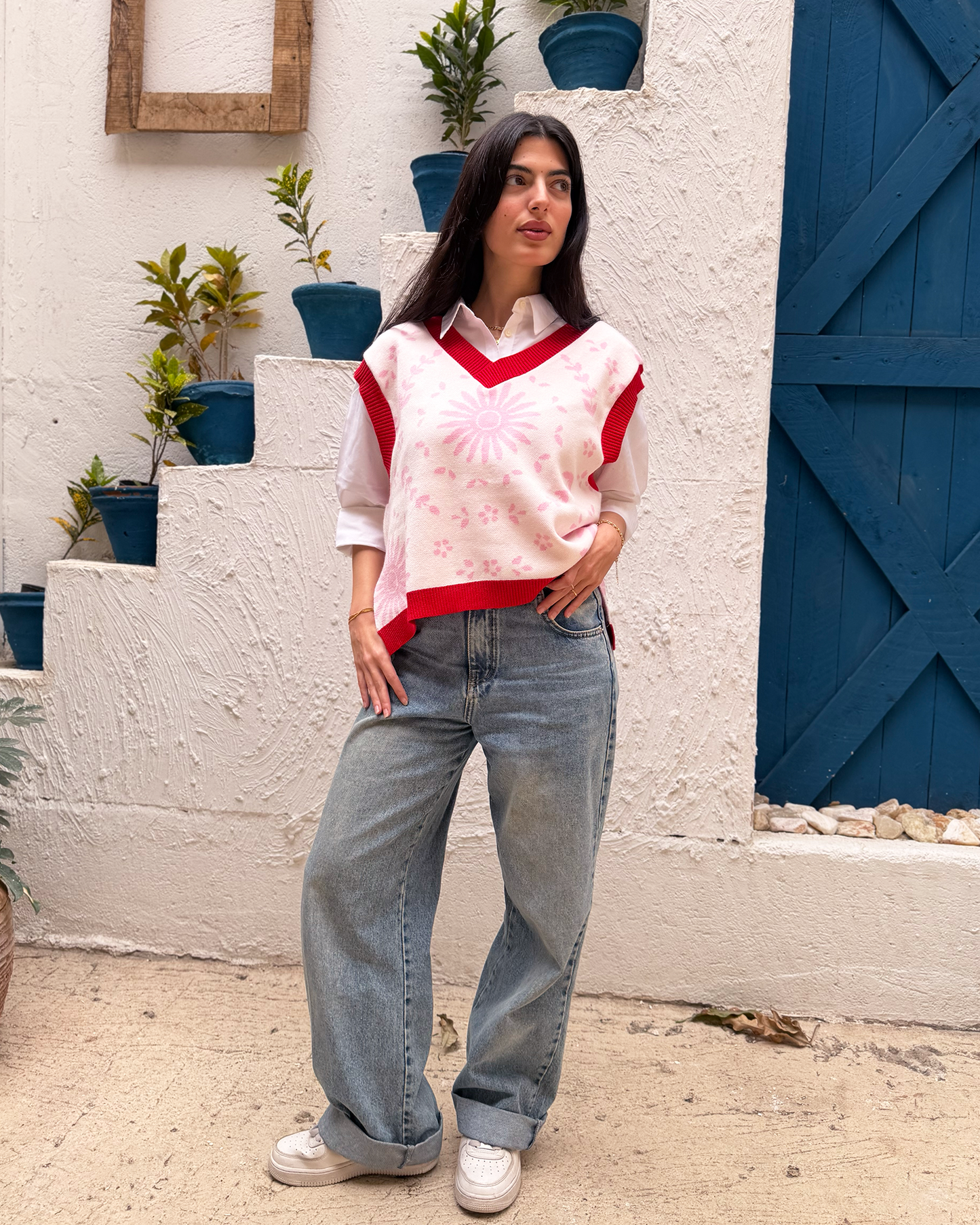 Pink Ceramic Knit Vest