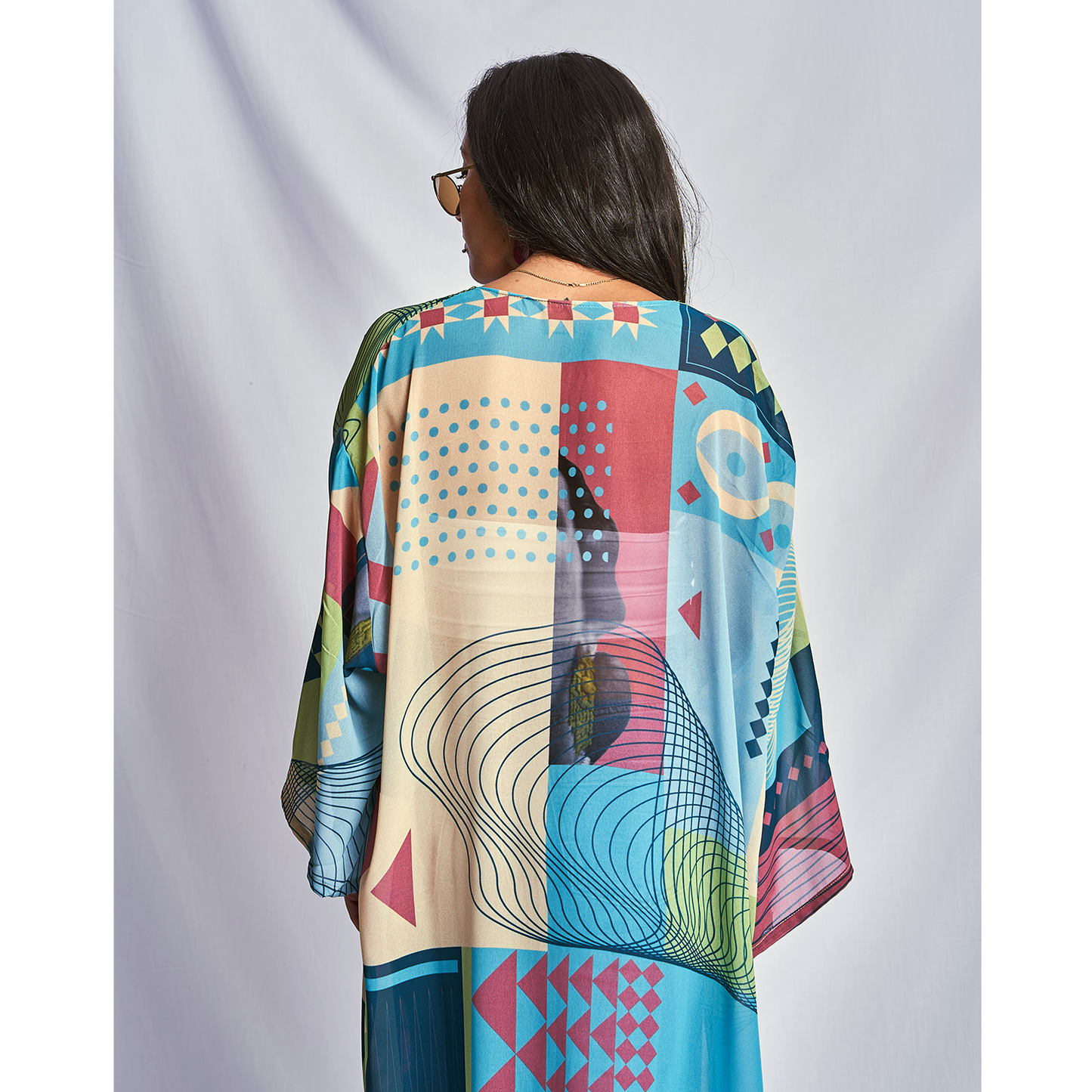 Blue Kulthum Kimono