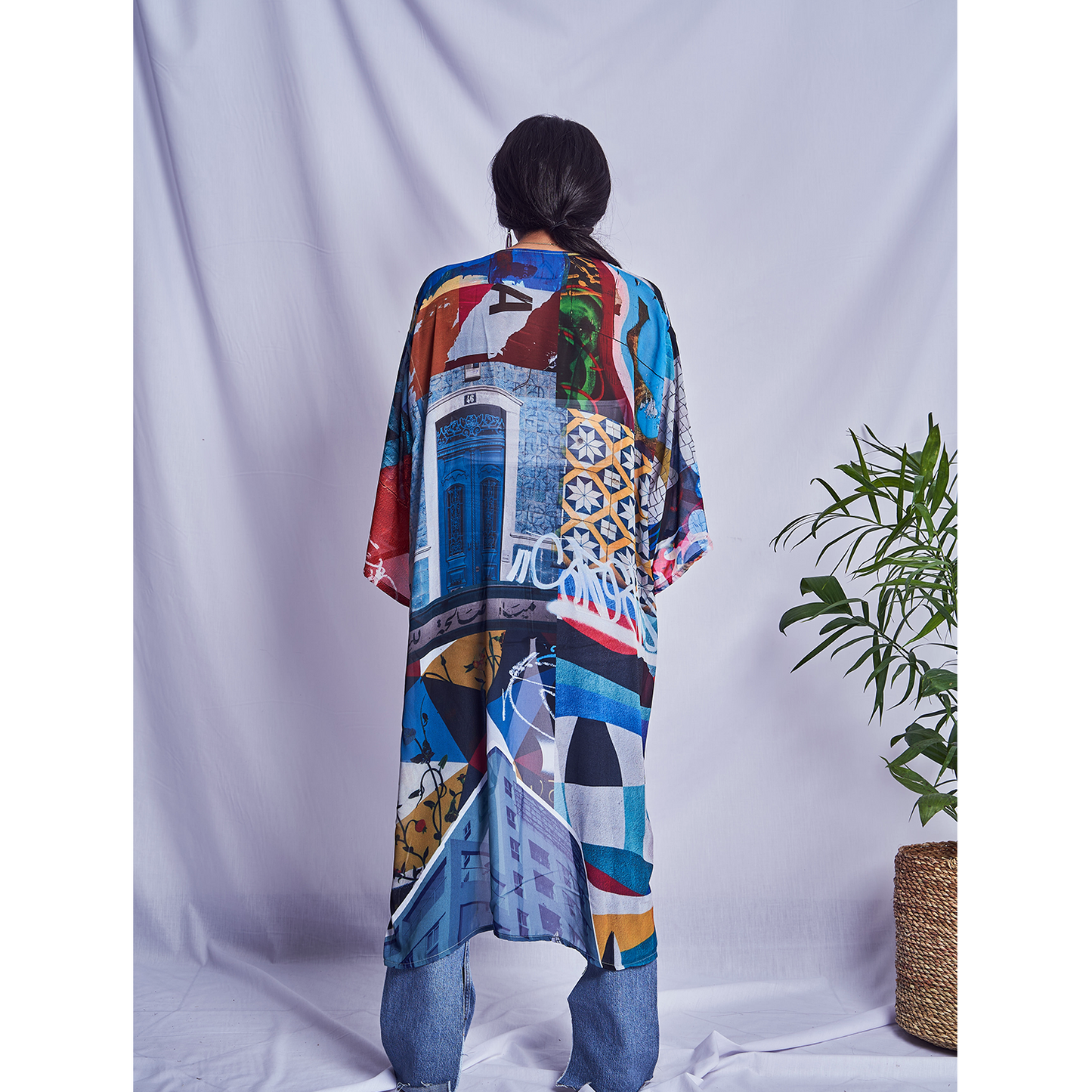 Urban blue Kimono