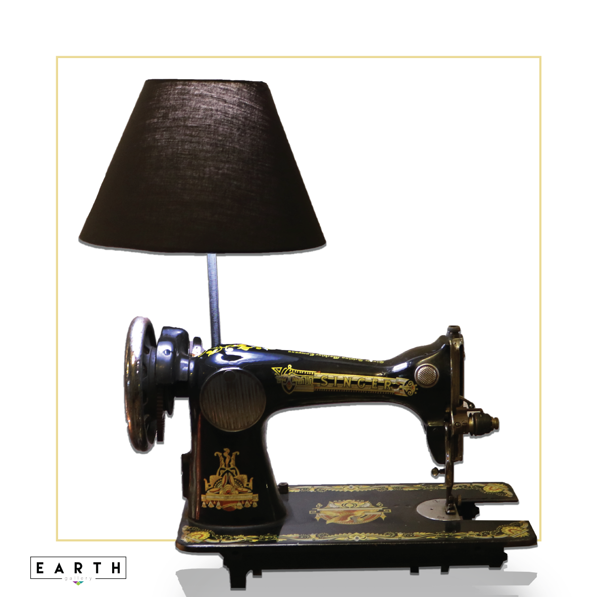 Vintage Sewing Machine Desk Lamp
