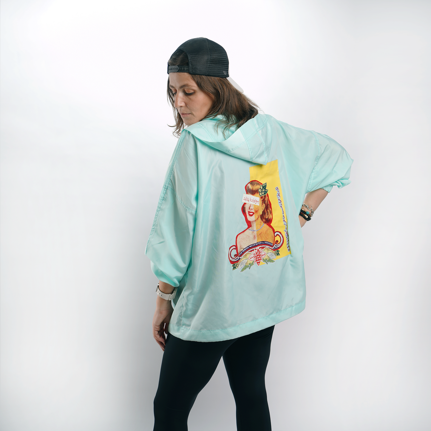 Mint Oversized Windbreaker Jacket